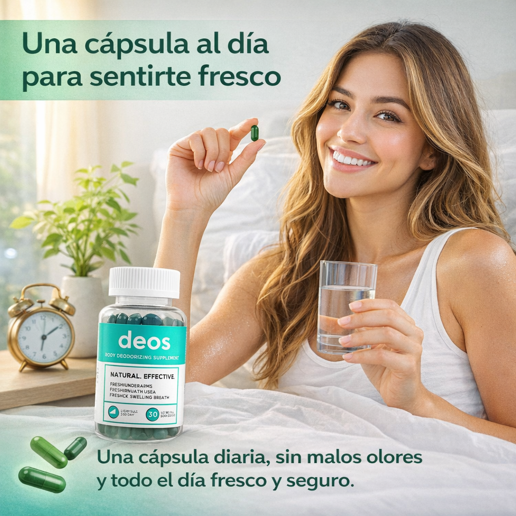 DEOS – Desodorizante Corporal en Cápsulas Paga 1 lleva 2