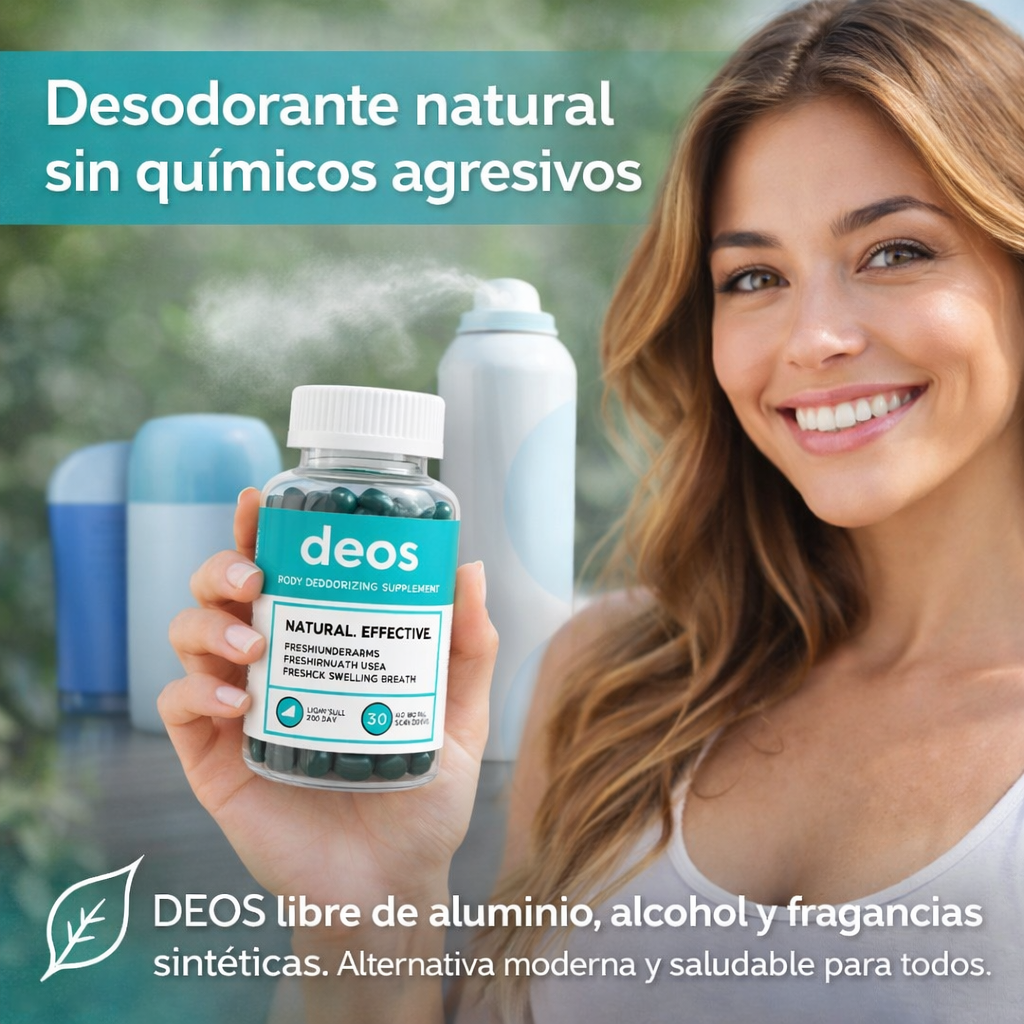 DEOS – Desodorizante Corporal en Cápsulas Paga 1 lleva 2